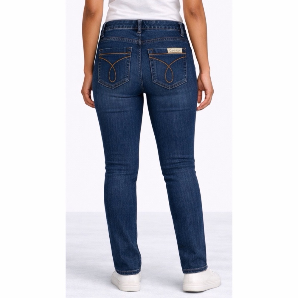 CALVIN KLEIN JEANS • Dark Wash Skinny Jeans, 6P - Picture 1 of 10